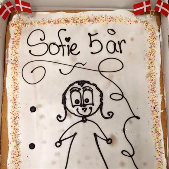 Hindbærsnitte kagemand / dame