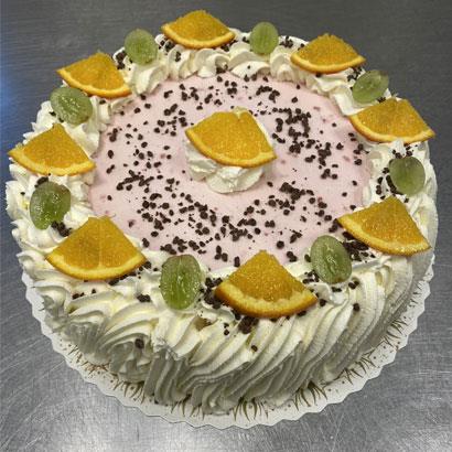 Lagkage med jordbærfromage